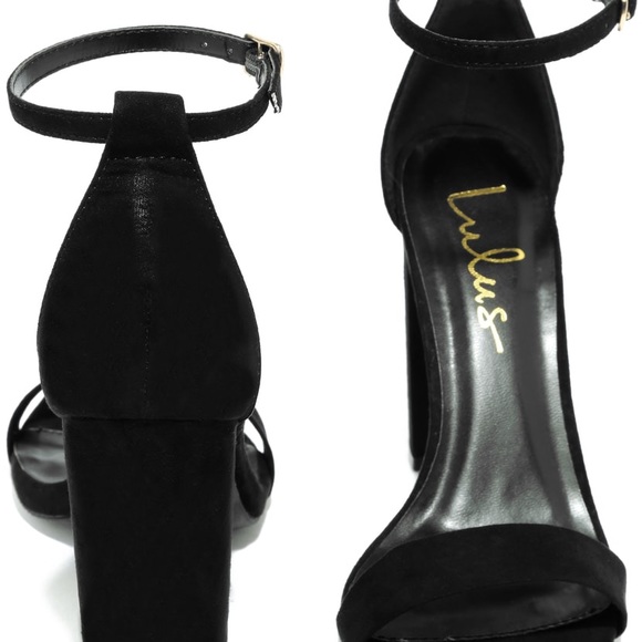 Taylor Black Suede Heels - Picture 3 of 3